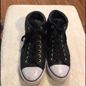 Black and White Converse High Tops